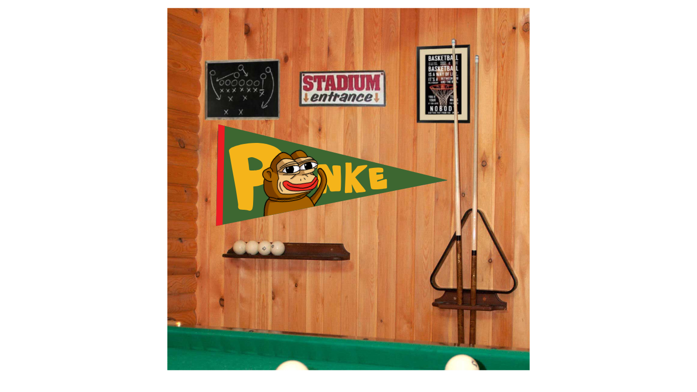 The Ponke Pennant Flag