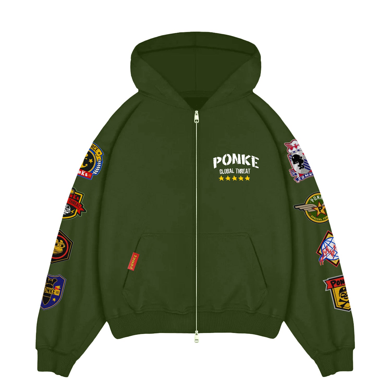 Zip Patch Hoodie